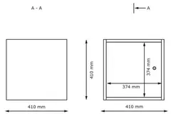 Stino personalskap B41 x D41 x H41 cm