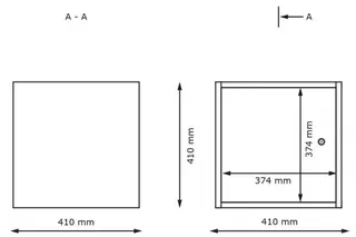 Stino personalskap B41 x D41 x H41 cm