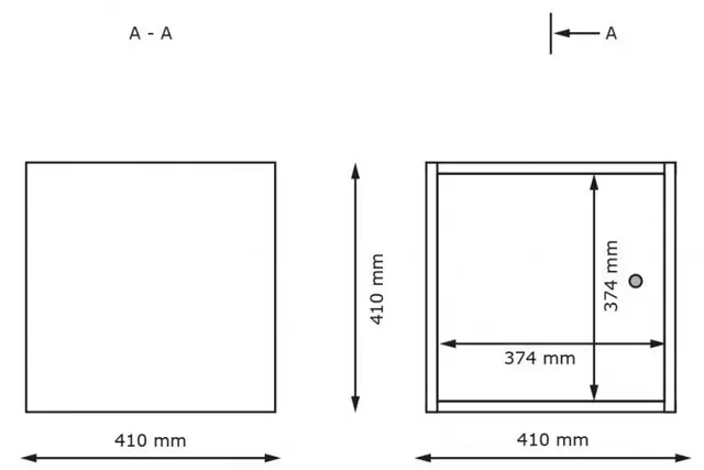 Stino personalskap B41 x D41 x H41 cm 