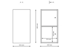Stino personalgarderobe H2 B41 x D41 x H81 cm