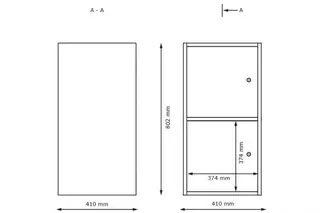 Stino personalgarderobe H2 B41 x D41 x H81 cm