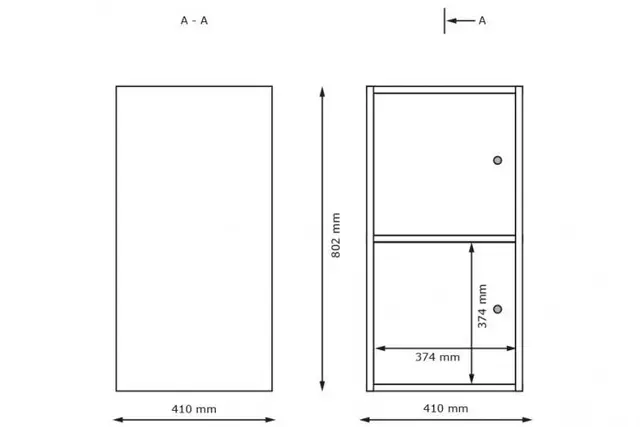 Stino personalgarderobe H2 B41 x D41 x H81 cm 