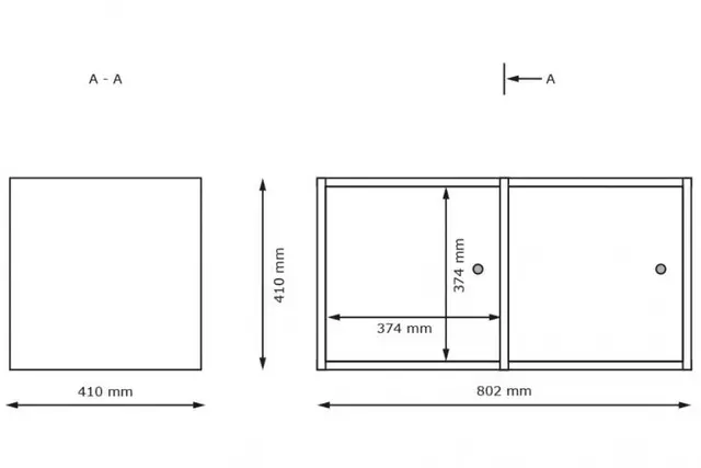 Stino personalskap B2 B81 x D41 x H41 cm 