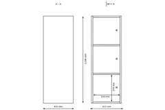 Stino perosnalgarderobe H3 B41 x D41 x H120 cm