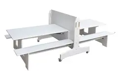 Sammenleggbart bord med benker H53/32 cm