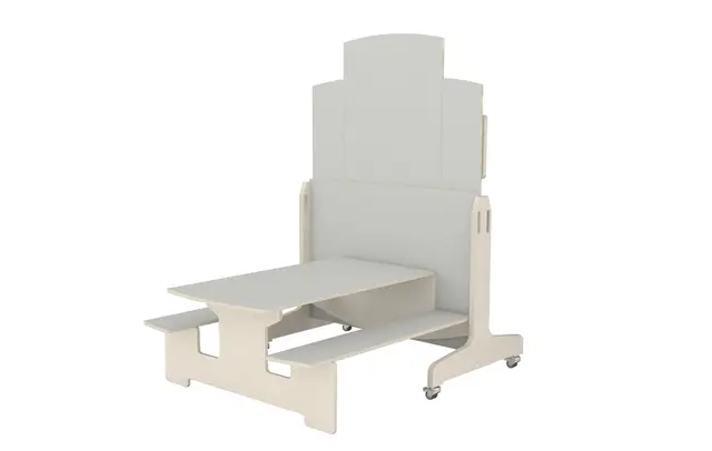 Sammenleggbart bord med benker H53/32 cm 