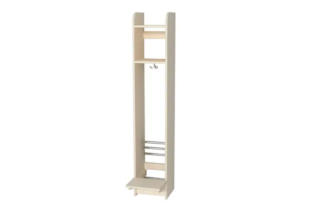 Dal garderobe med sittebenk 1 rom  B28 x D45 x H150 cm 