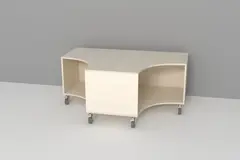 Kubus T- reol lav B119 x D45/83 x H49 cm