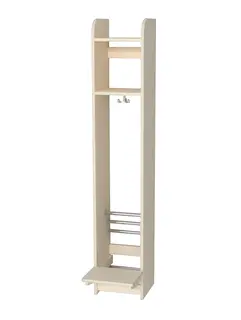 Dal garderobe med sittebenk 25 cm pr. rom