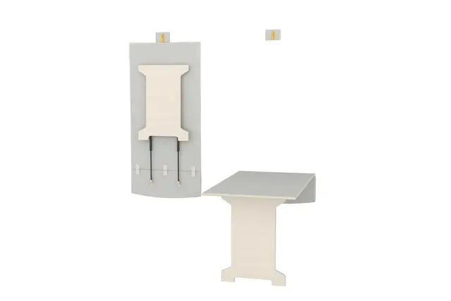 Vegghengt bord B140 x D70 x H72 cm 