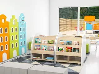 Bokkasse på hjul B70 x D47 x H82 cm