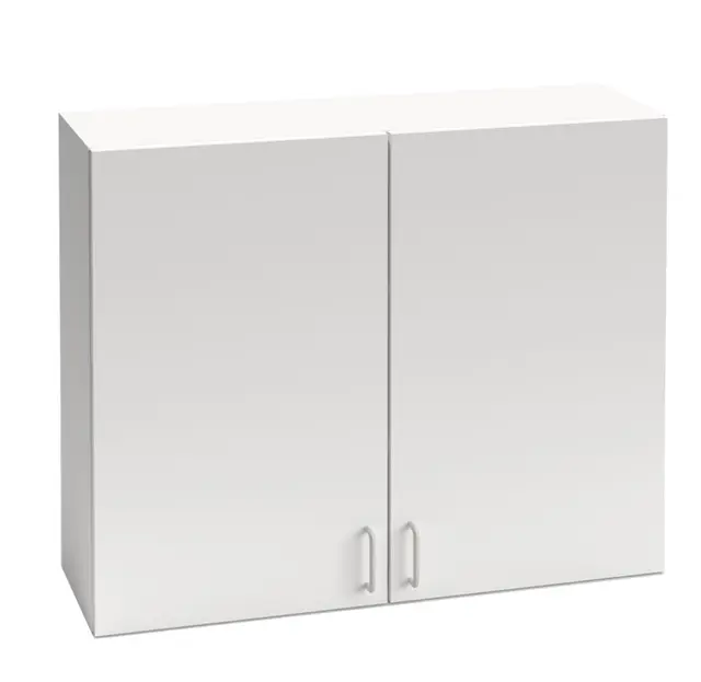 Orden vegghengt skap dobbel hvit B100 x D32 x H80 cm 