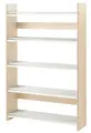 Støvelhylle klarlakkert B90 x D25 x H140 cm