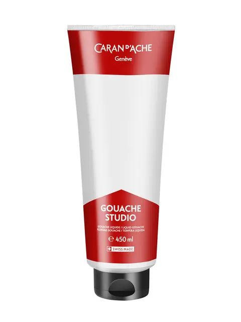 Caran d'Ache Gouache studio hvit 450 ml 