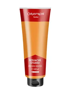 Caran d'Ache Gouache studio oransje 450 ml