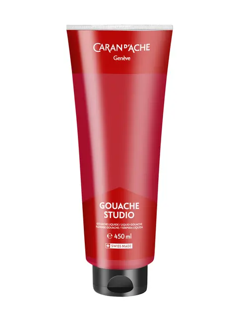 Caran d'Ache Gouache studio mørk rød 450 ml 