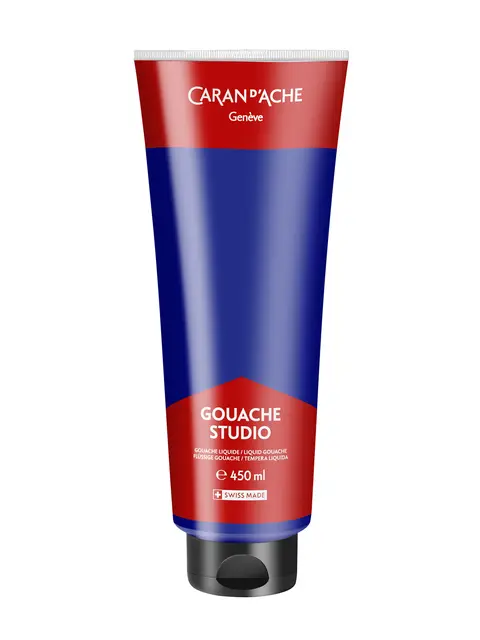 Caran d'Ache Gouache studio mørk blå 450 ml 