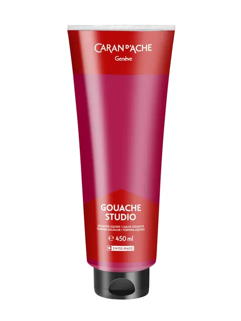 Caran d'Ache Gouache studio primær rød 450 ml 