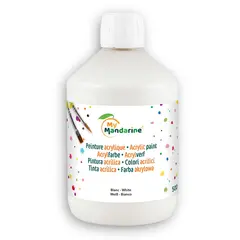My Mandarine Akrylmaling hvit 500 ml