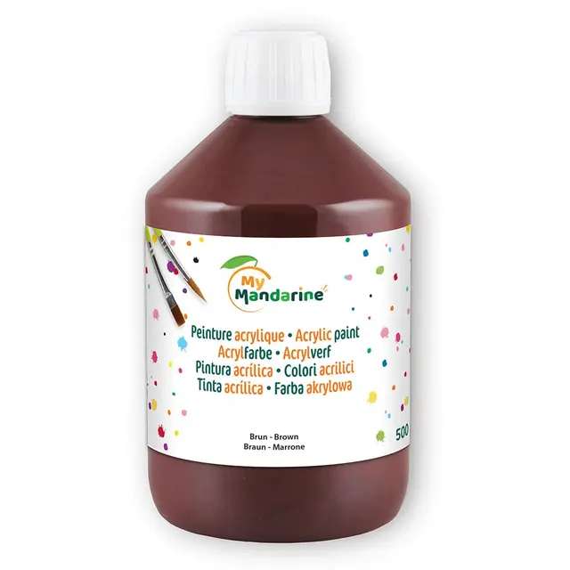 My Mandarine Akrylmaling brun 500 ml 