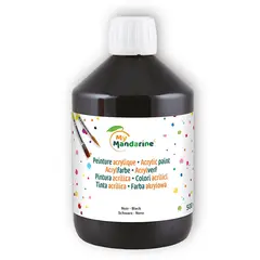 My Mandarine Akrylmaling sort 500 ml