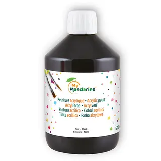 My Mandarine Akrylmaling sort 500 ml