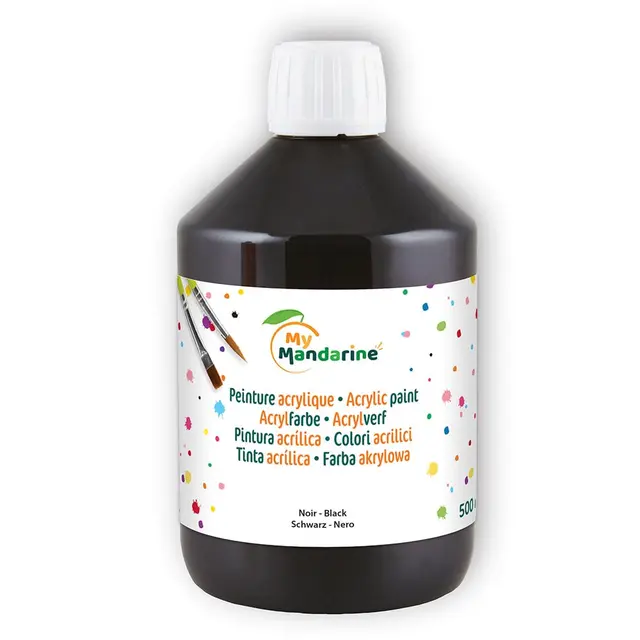 My Mandarine Akrylmaling sort 500 ml 