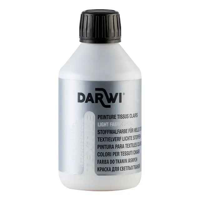 Darwi tekstilmaling hvit 250 ml 