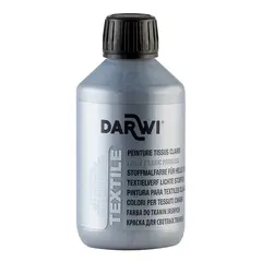 Darwi tekstilmaling sølv 250 ml