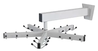 Tørkestativ roterende for vegg Ø48 x D55 cm