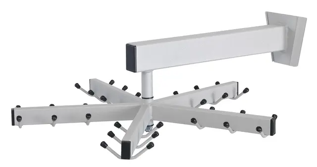 Tørkestativ roterende for vegg Ø48 x D55 cm 