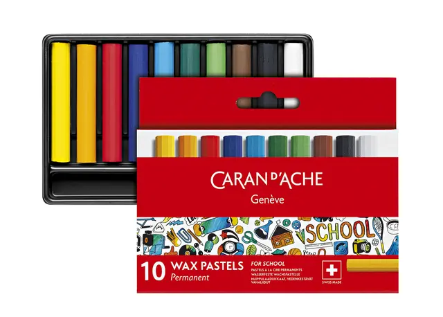 Caran d'Ache voksfargestifter 10 stk 
