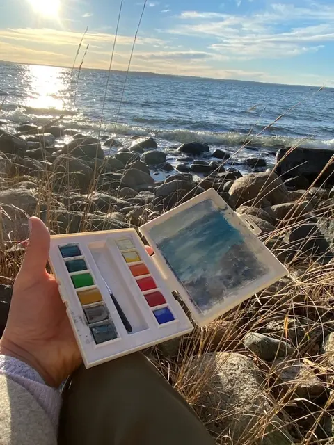 Sennelier la petite akvarellskrin 12 farger 