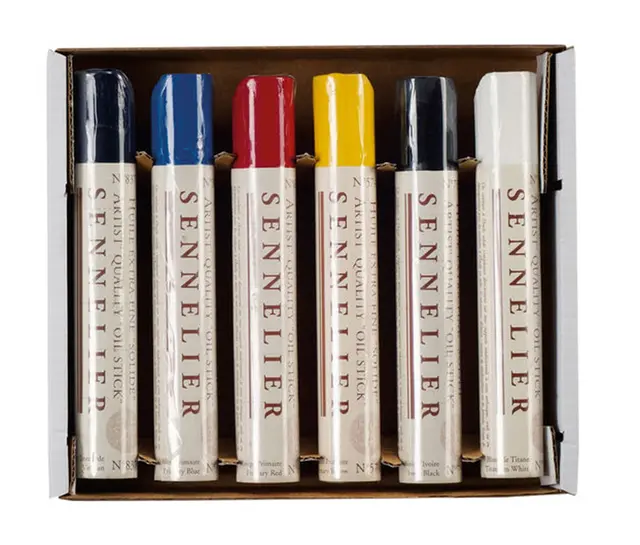 Sennelier oil sticks Ø20 mm, 6 stk 