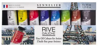 Sennelier oljemaling Rive Gauche 8 x 40 ml
