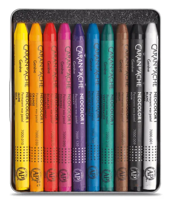 Caran d'Ache Neocolor l voksfargestifter 10 stk 