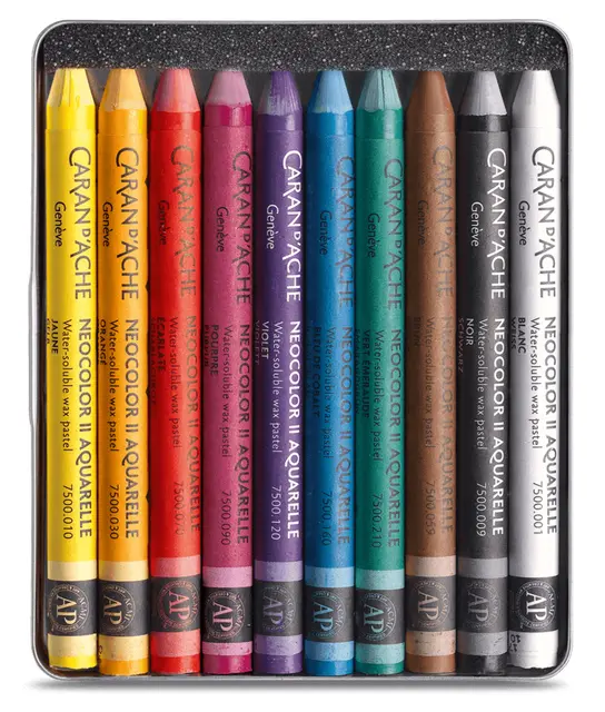 Caran d'Ache Neocolor ll akvarell 10 stk 