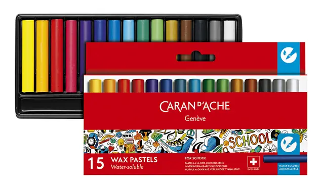 Caran d'Ache akvarellfargestifter 15 stk 