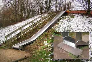 Terrengsklie L400 x B50 x H200 cm