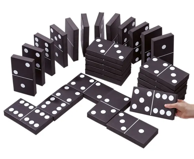 XL Domino i skum L18 x B10 x H2,5 cm 