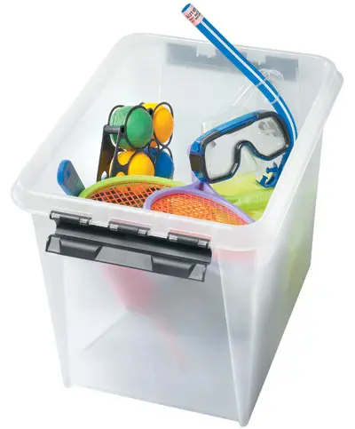 Plastkasse med lokk B50 x D39 x H41 cm 