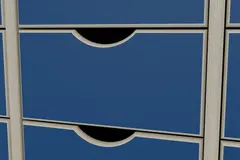 Skuffeseksjon kubus 2 skuffer Bl&#229;