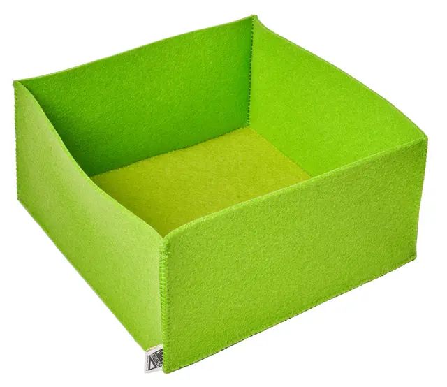 Filtkurv grønn L24 x B24 x H12 cm 