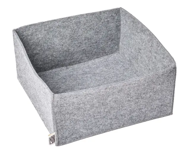 Filtkurv grå L24 x B24 x H12 cm 