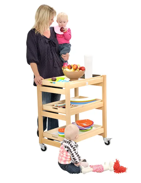 Trigonor trillebord med 3 brett B47 x D66 x H80 cm 