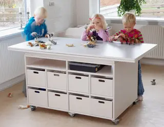 Funky stort multibord B150 x D150 x H73 cm