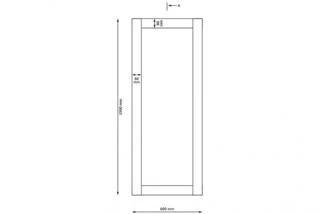 Speil B60 x D1,5 x H150 cm 