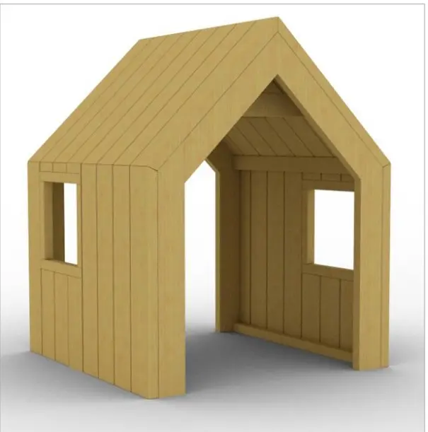 Lekehus L120 x B120 x H224 cm 