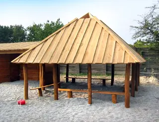 Bålhus 20 S4 L450 x B450 x H420  cm