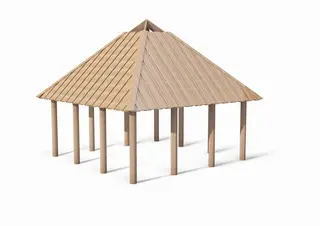 Bålhus 20 S4 L450 x B450 x H420  cm